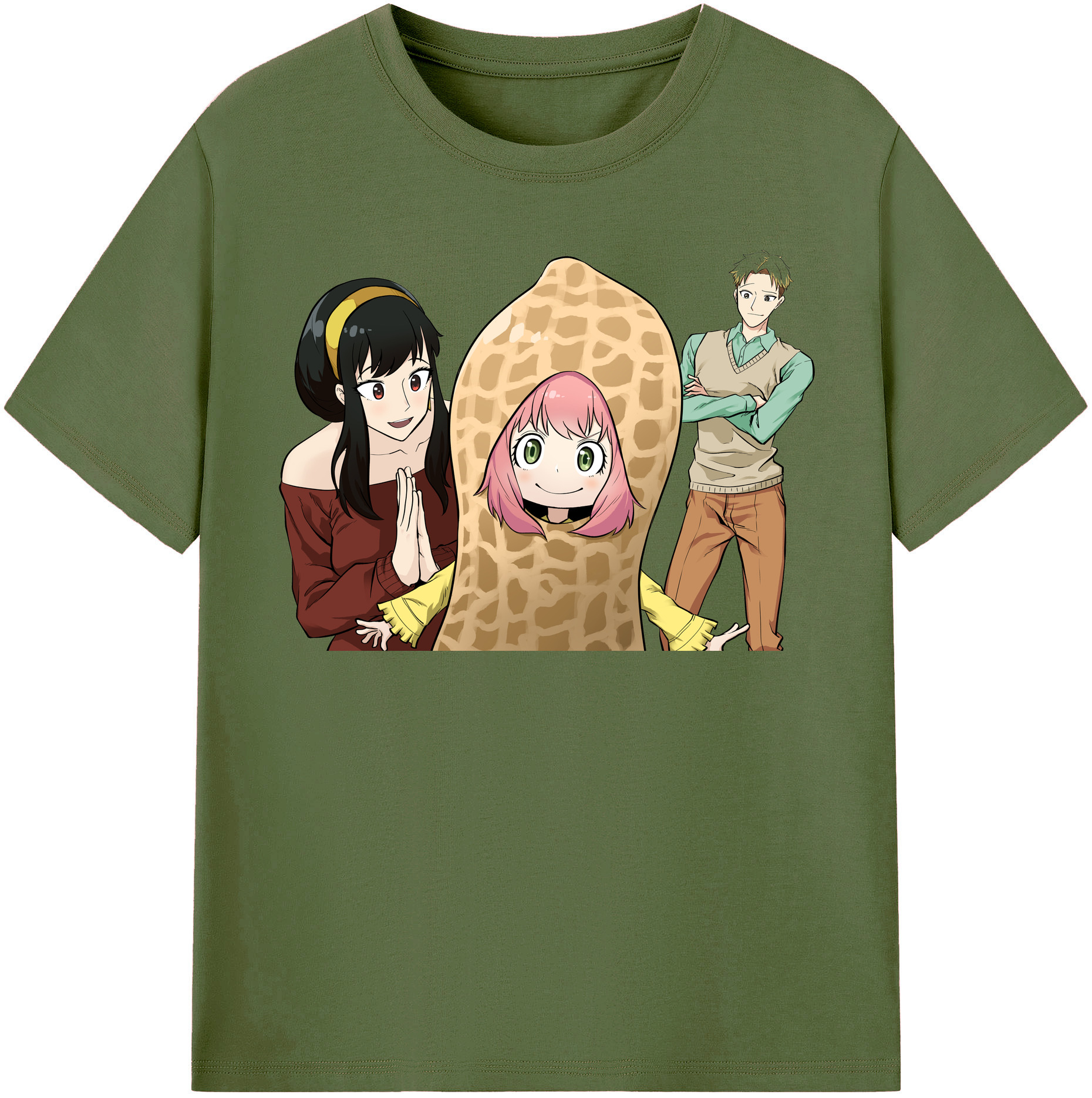（画像用） SPY×FAMILY间谍家家酒 綿100％半袖Tシャツ（フロントプリント）